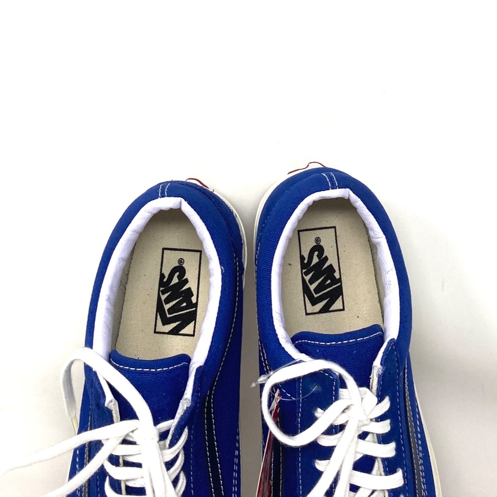 VANS Old Skool For Men Sneakers Suede Skate Blue Canvas Low Top Custom ALSU01253 - Picture 2 of 7